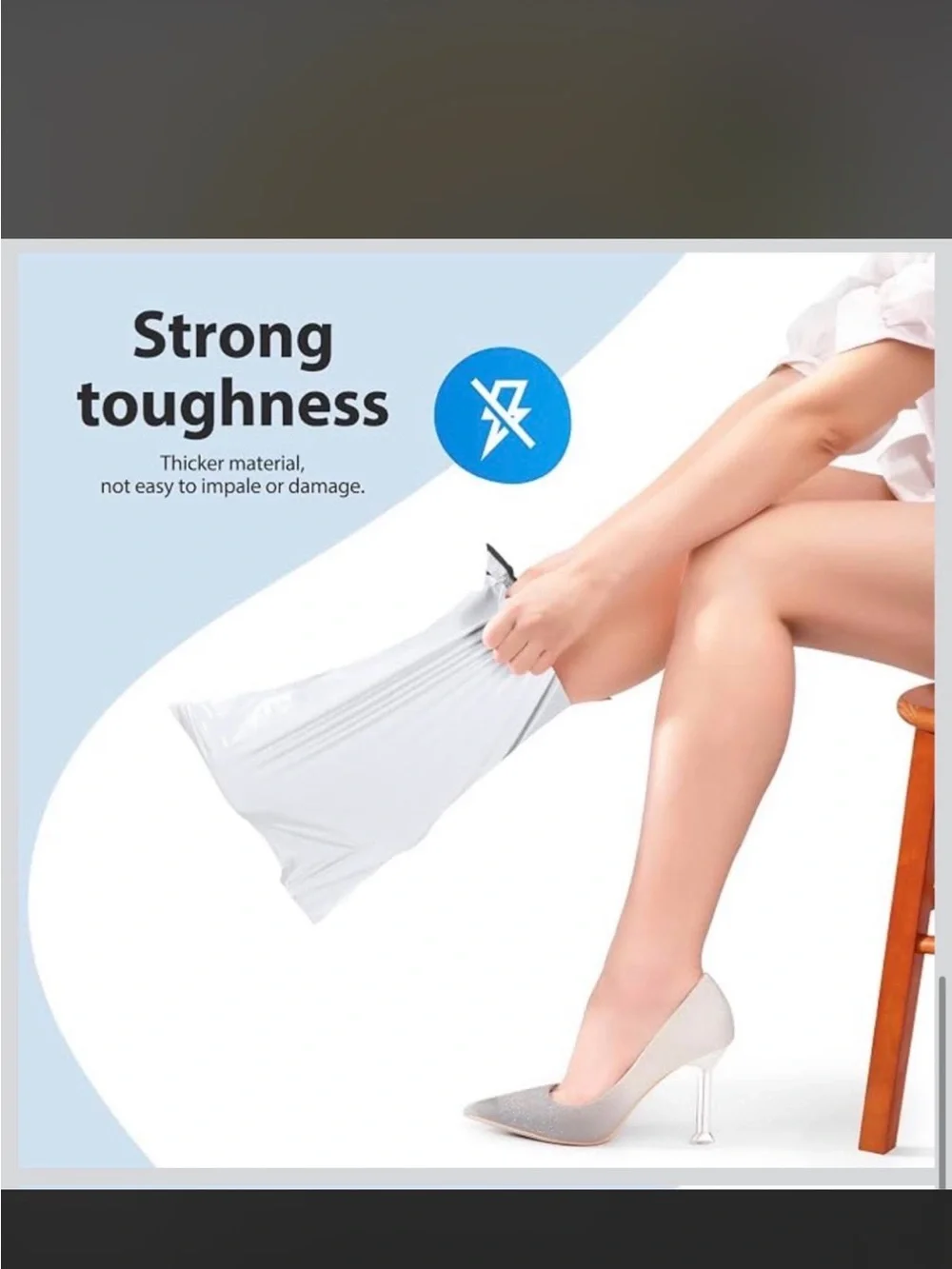 100 pack poly mailers (size 10x13) self sealing sturdy waterproof